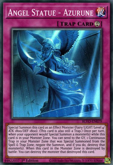 Angel Statue - Azurune (BLVO-EN079) [Blazing Vortex]
