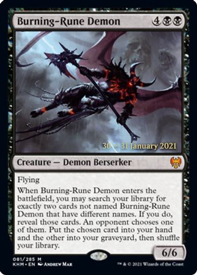 Burning-Rune Demon (81) [Prerelease Cards]