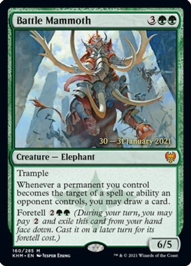 Battle Mammoth (160) [Prerelease Cards]