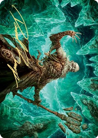 Draugr Necromancer Art Card (Gold-Stamped Signature) (22) [Art Series: Kaldheim]