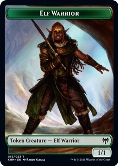 Elf Warrior // Replicated Ring Double-sided Token [Kaldheim]