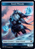 Human Warrior // Giant Wizard Double-sided Token [Kaldheim]