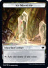 Human Warrior // Icy Manalith Double-sided Token [Kaldheim]