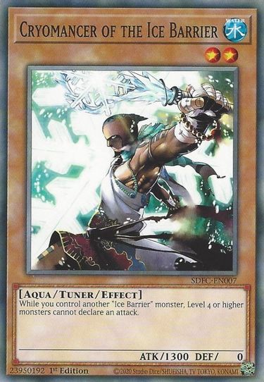Cryomancer of the Ice Barrier (SDFC-EN007) [Structure Deck: Freezing Chains]