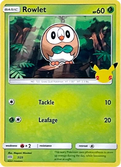 Rowlet (7/25) [McDonald's 25th Anniversary Promos