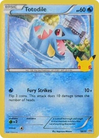 Totodile (18/25) [McDonald's 25th Anniversary Promos Pokemon Plug Totodile (18/25) [McDonald's 25th Anniversary Promos Pokemon Plug