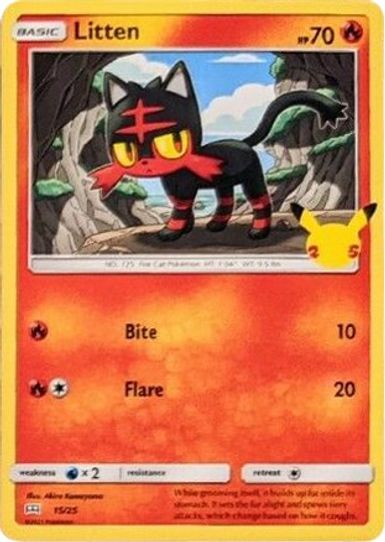 Litten (15/25) [McDonald's 25th Anniversary Promos