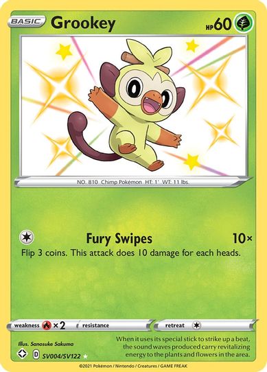 Grookey (SV004/SV122) [Shining Fates: Shiny Vault]