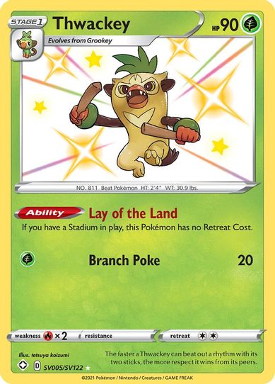 Thwackey (SV005/SV122) [Shining Fates: Shiny Vault]