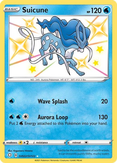 Suicune (SV022/SV122) [Shining Fates: Shiny Vault]