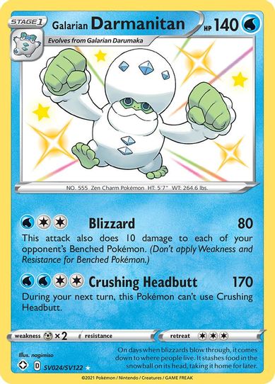Galarian Darmanitan (SV024/SV122) [Shining Fates: Shiny Vault]