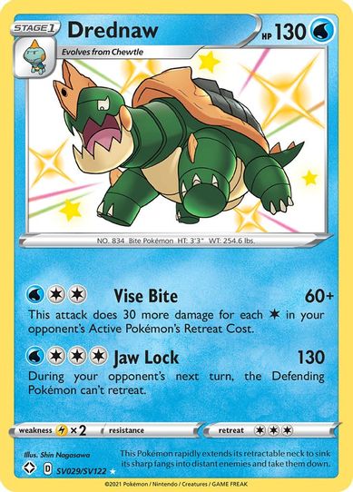 Drednaw (SV029/SV122) [Shining Fates: Shiny Vault]