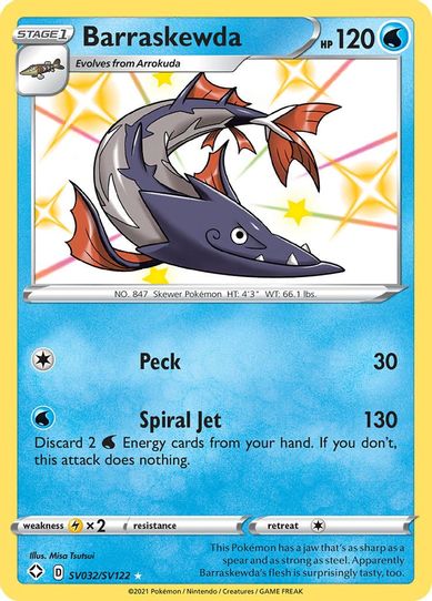 Barraskewda (SV032/SV122) [Shining Fates: Shiny Vault]