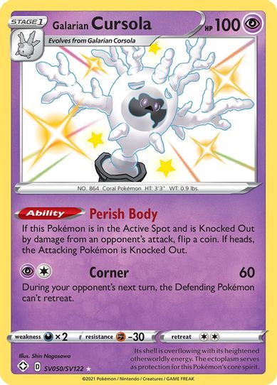 Galarian Cursola (SV050/SV122) [Shining Fates: Shiny Vault]