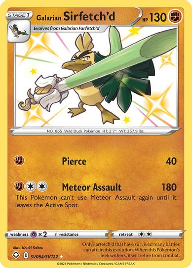 Galarian Sirfetch'd (SV064/SV122) [Shining Fates: Shiny Vault]
