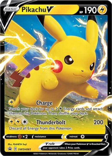 Pikachu V SWSH061 (SWSH061) [SWSH: Sword & Shield Promo Cards]