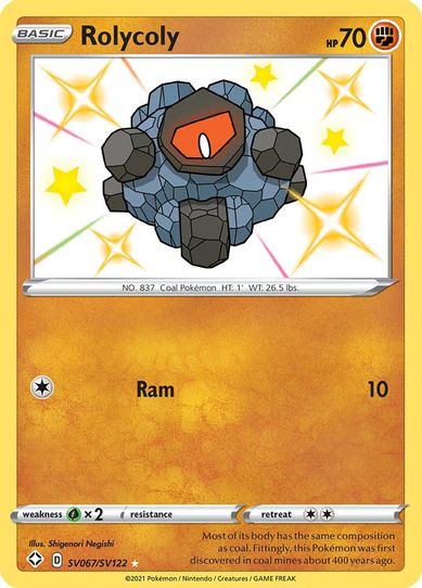 Rolycoly (SV067/SV122) [Shining Fates: Shiny Vault]