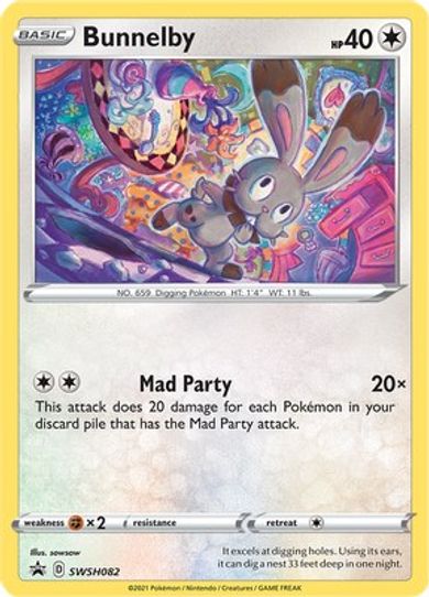 Bunnelby SWSH082 (SWSH082) [SWSH: Sword & Shield Promo Cards]