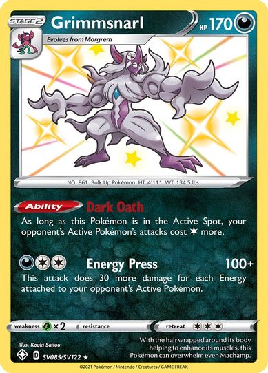 Grimmsnarl (SV085/SV122) [Shining Fates: Shiny Vault]