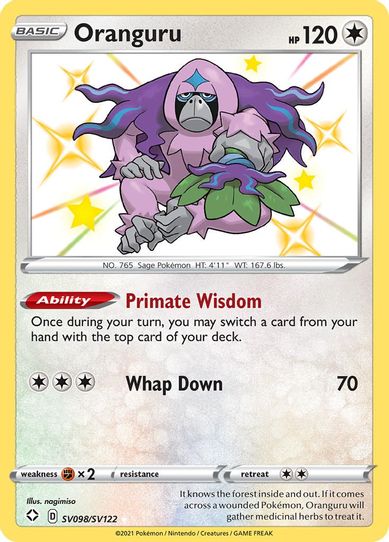 Oranguru (SV098/SV122) [Shining Fates: Shiny Vault]