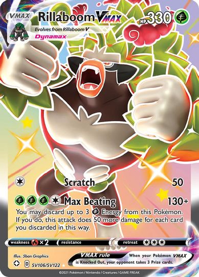 Rillaboom VMAX (SV106/SV122) [Shining Fates: Shiny Vault]