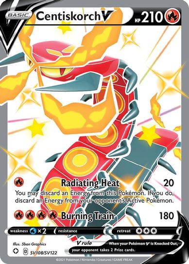 Centiskorch V (SV108/SV122) [Shining Fates: Shiny Vault]