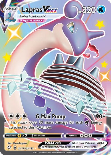 Lapras VMAX (SV111/SV122) [Shining Fates: Shiny Vault]