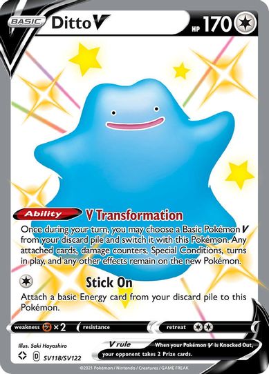 Ditto V (SV118/SV122) [Shining Fates: Shiny Vault]