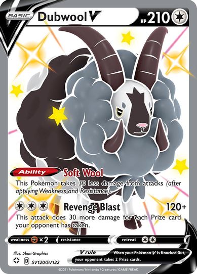 Dubwool V (SV120/SV122) [Shining Fates: Shiny Vault]