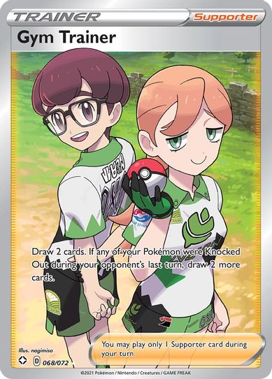 Gym Trainer (Full Art) (068/072) [Sword & Shield: Shining Fates]