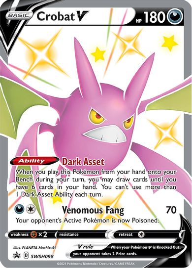 Crobat V SWSH098 (SWSH098) [SWSH: Sword & Shield Promo Cards]