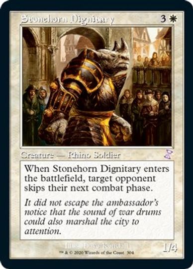 Stonehorn Dignitary (304) [Time Spiral: Remastered]