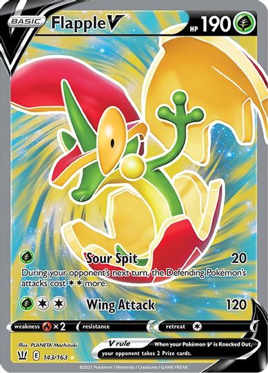 Flapple V (Full Art) (143/163) [Sword & Shield: Battle Styles]