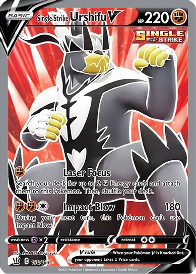 Single Strike Urshifu V (Full Art) (150/163) [Sword & Shield: Battle Styles]