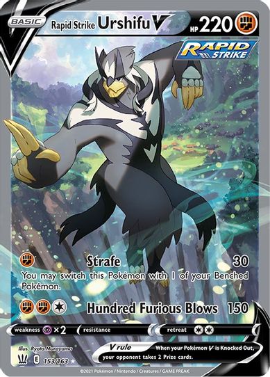 Rapid Strike Urshifu V (Alternate Full Art) (153/163) [Sword & Shield: Battle Styles]
