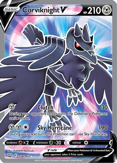 Corviknight V (Full Art) (156/163) [Sword & Shield: Battle Styles]