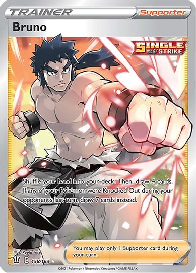 Bruno (Full Art) (158/163) [Sword & Shield: Battle Styles]