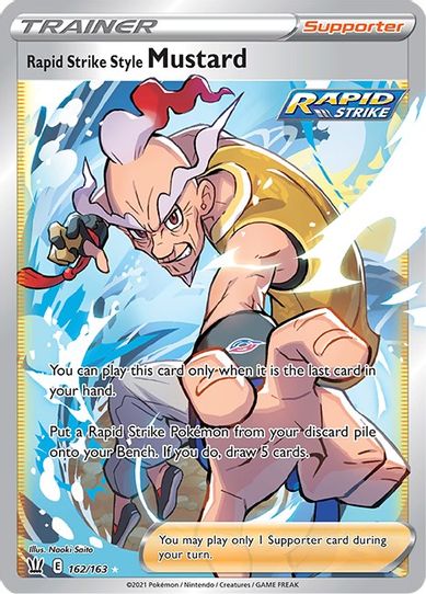 Rapid Strike Style Mustard (Full Art) (162/163) [Sword & Shield: Battle Styles]