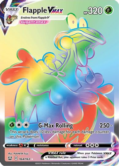 Flapple VMAX (Secret) (164/163) [Sword & Shield: Battle Styles]