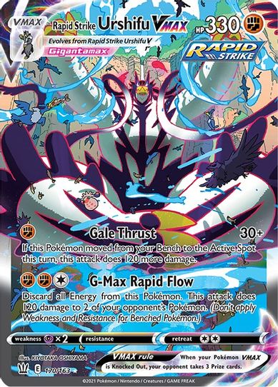 Rapid Strike Urshifu VMAX (Alternate Art Secret) (170/163) [Sword & Shield: Battle Styles]