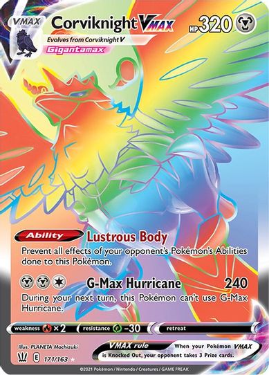 Corviknight VMAX (Secret) (171/163) [Sword & Shield: Battle Styles]