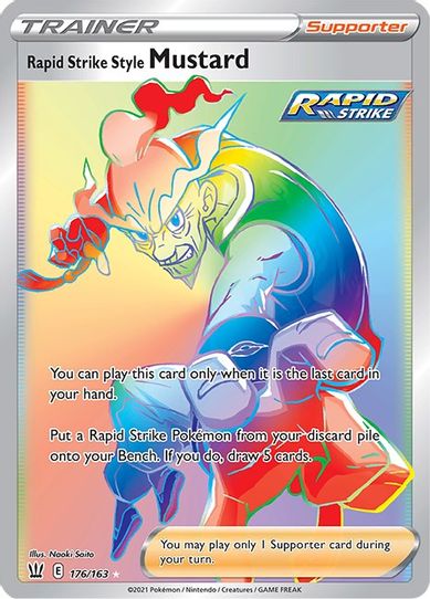 Rapid Strike Style Mustard (Secret) (176/163) [Sword & Shield: Battle Styles]