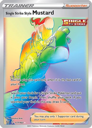 Single Strike Style Mustard (Secret) (177/163) [Sword & Shield: Battle Styles]