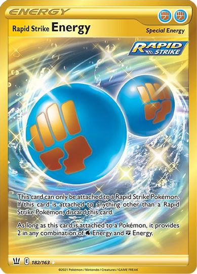 Rapid Strike Energy (Secret) (182/163) [Sword & Shield: Battle Styles]