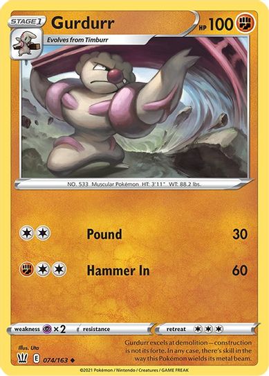 Gurdurr (074/163) [Sword & Shield: Battle Styles]