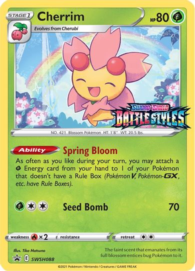 Cherrim SWSH088 (Prerelease Promo) (SWSH088) [SWSH: Sword & Shield Promo Cards]