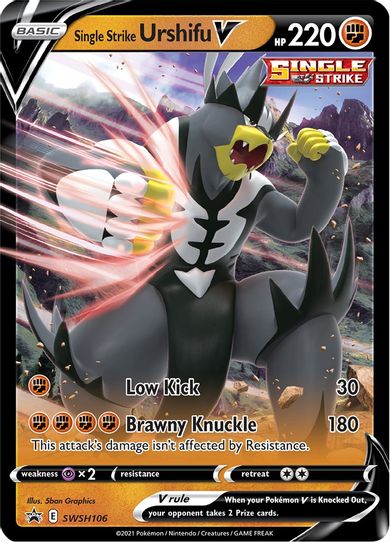 Single Strike Urshifu V SWSH106 (SWSH106) [SWSH: Sword & Shield Promo Cards]