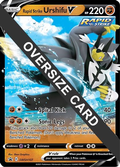 Rapid Strike Urshifu V SWSH107 (SWSH107) [First Partner Pack Jumbo Cards]