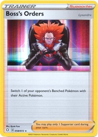 Boss's Orders 058/072 [Deck Exclusives]