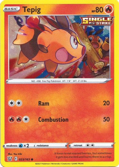 Tepig (Cosmos Holo) (023/163) [Miscellaneous Cards & Products]